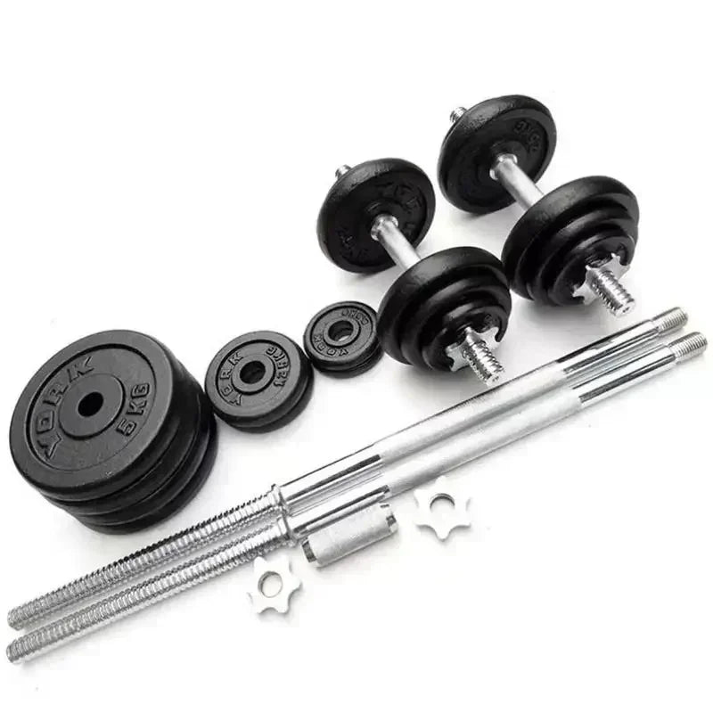 High-quality 15-50kg Painted Dumbbell Set Can Be Turned Into Barbell Household Weight