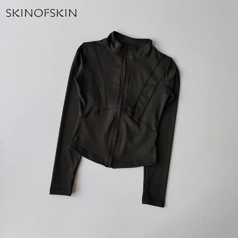 New Yoga Coat Women's Professional Speed Drying Sports Running and Cycling Coat T-Shirt