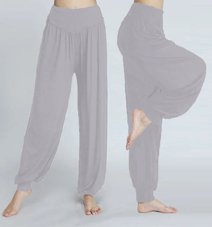 Women Yoga Pants Women Plus Size Sports Pants Yoga Leggings Colorful Bloomers Dance Yoga TaiChi Pants Modal WomenTrousers