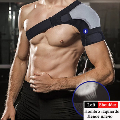 Adjustable Shoulder Support Brace pad Belt Band Strap Wrap  Neoprene Shoulder Compression Sleeves Back Brace Guard