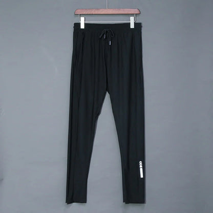 Summer Elastic Men Running Sport Pants Jogging Sweatpants