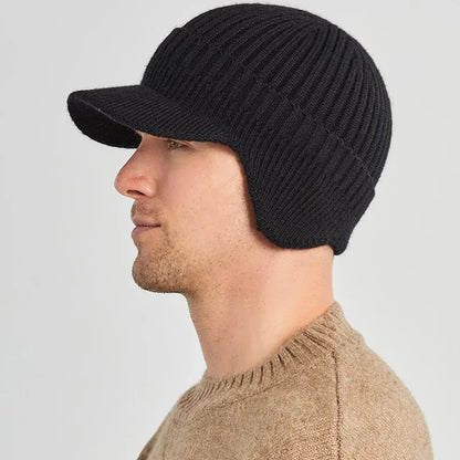 Men Winter Knitted Hat Outdoor Cycling Ear Protection.