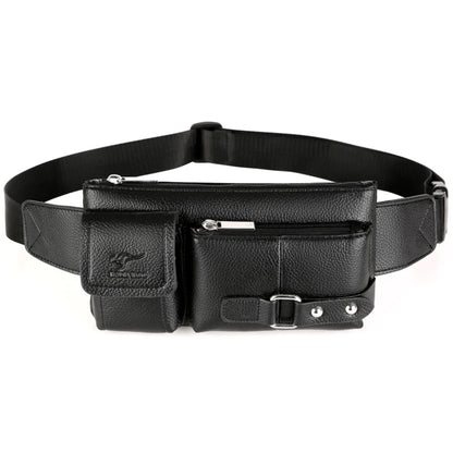 Waist Bag Men Leather Fanny Pack Chest Bag