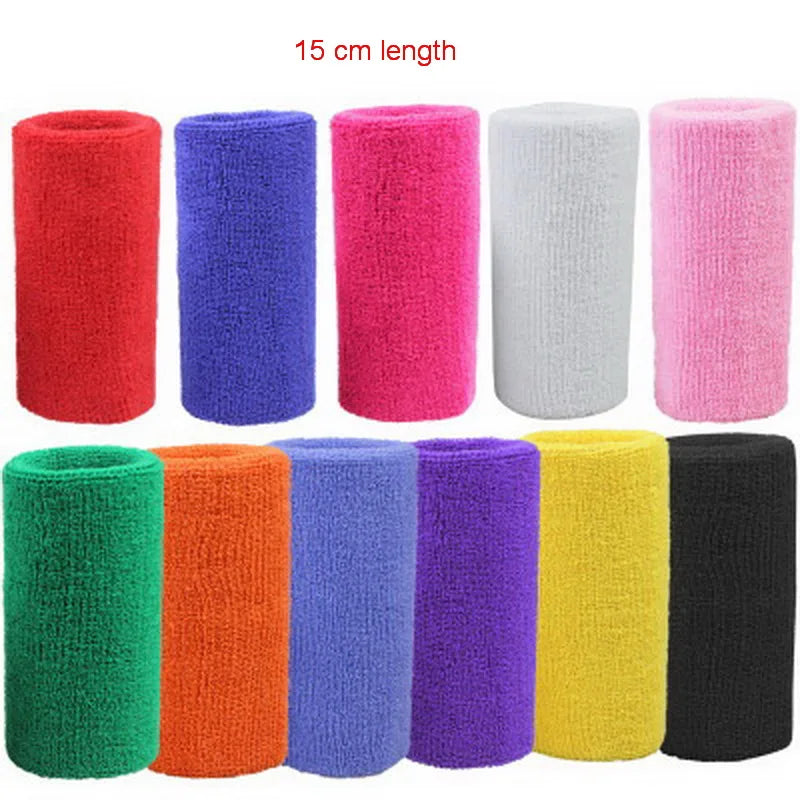 1Pcs Wrist Sweatband  Wrist Brace Support Sweat Band Towel Bracelet Protector 8 /11 /15 cm