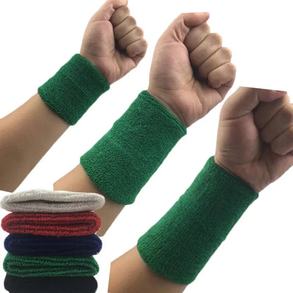 1Pcs Wrist Sweatband  Wrist Brace Support Sweat Band Towel Bracelet Protector 8 /11 /15 cm