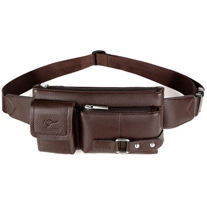 Waist Bag Men Leather Fanny Pack Chest Bag