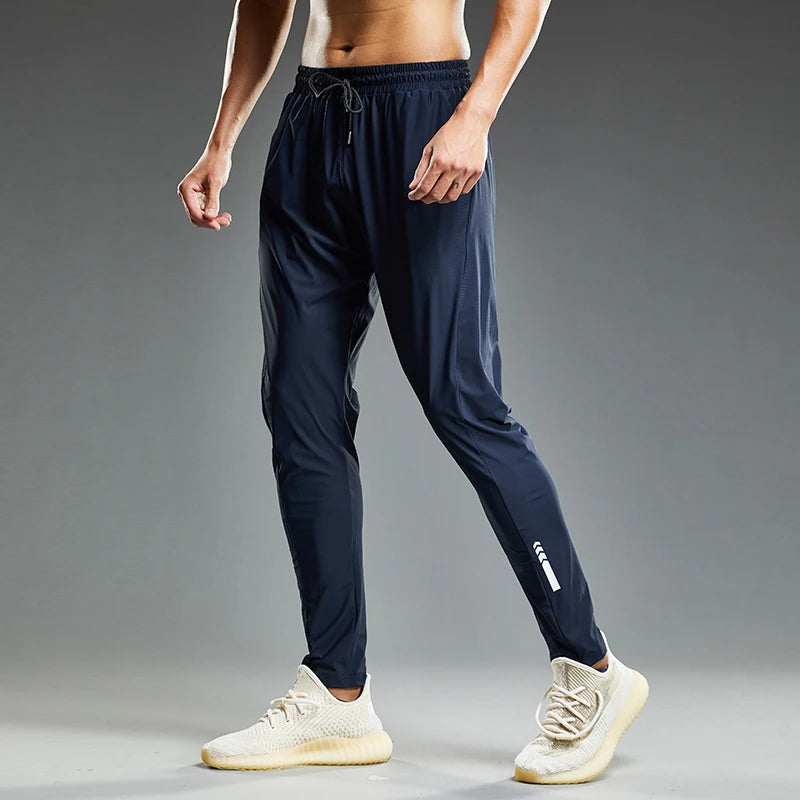 Summer Elastic Men Running Sport Pants Jogging Sweatpants