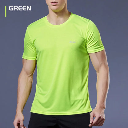 Multicolor Summer Short Sleeve Sport Shirt High Quality Gym Clothing Men Jersey