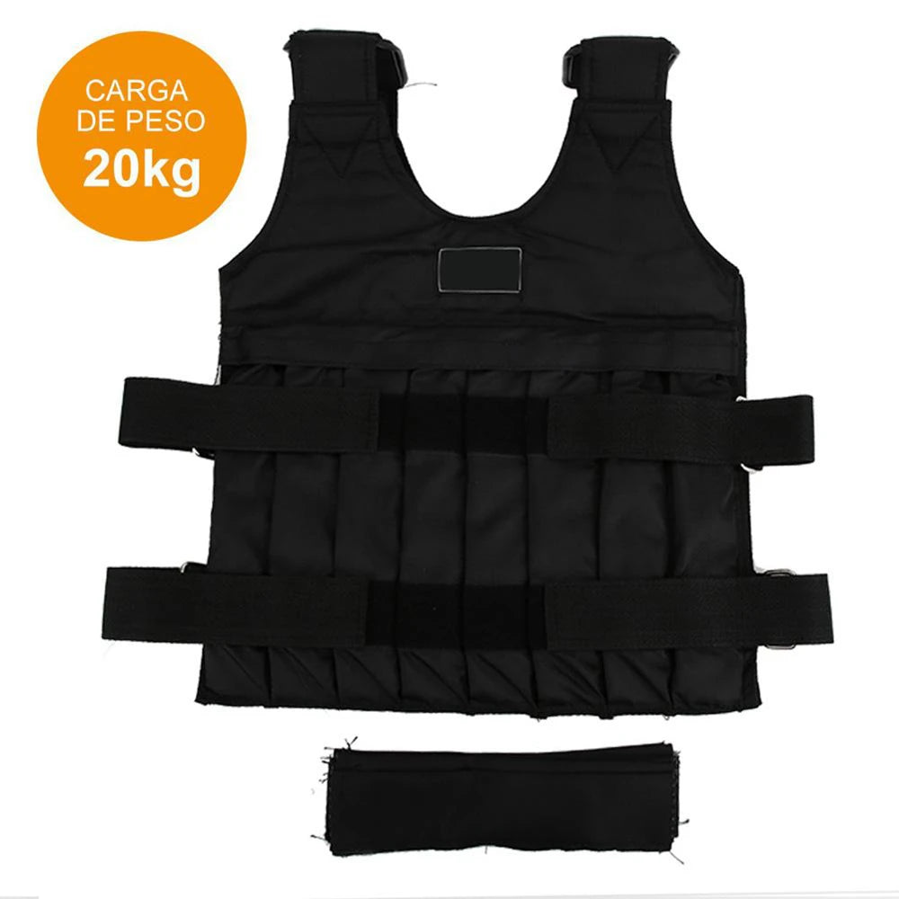 20kg/50kg Loading Weighted Vest Boxing Running Sling Weight Training Workout Fitness Adjustable Waistcoat Jacket Sand Clothing