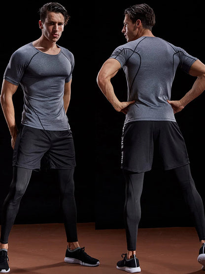 2024 Compression T Shirt Men Summer Sportswear Running T-shirt