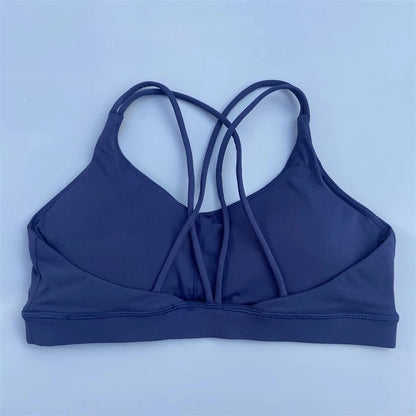 Solid Color soft high strength Women Fitness Bra