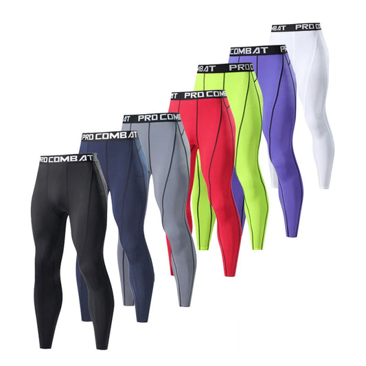 Men Compression Tight Leggings Running Sports Male Gym Fitness Jogging Pants