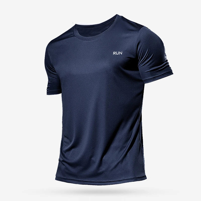 Summer Sport Gym t Shirt Men Quick Dry Running Bodybuilding Shirts