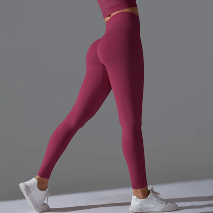 Women's Seamless Yoga Leggings Sexy High Waist Tummy Control SButt Lifting GYM Workout Pants Outdoor Sports Fitness