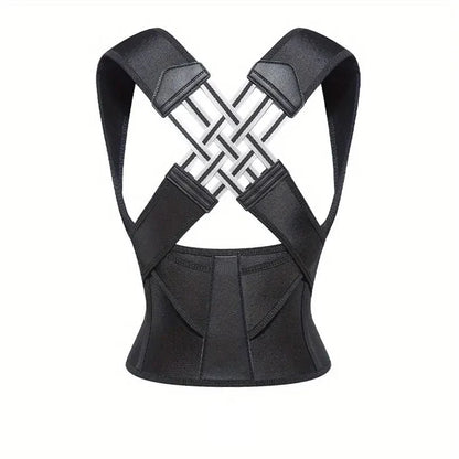 Posture Back Brace Adjustable Back Support Strap to Prevent Spinal Distortion and Hunchback Suitable for Men and Women