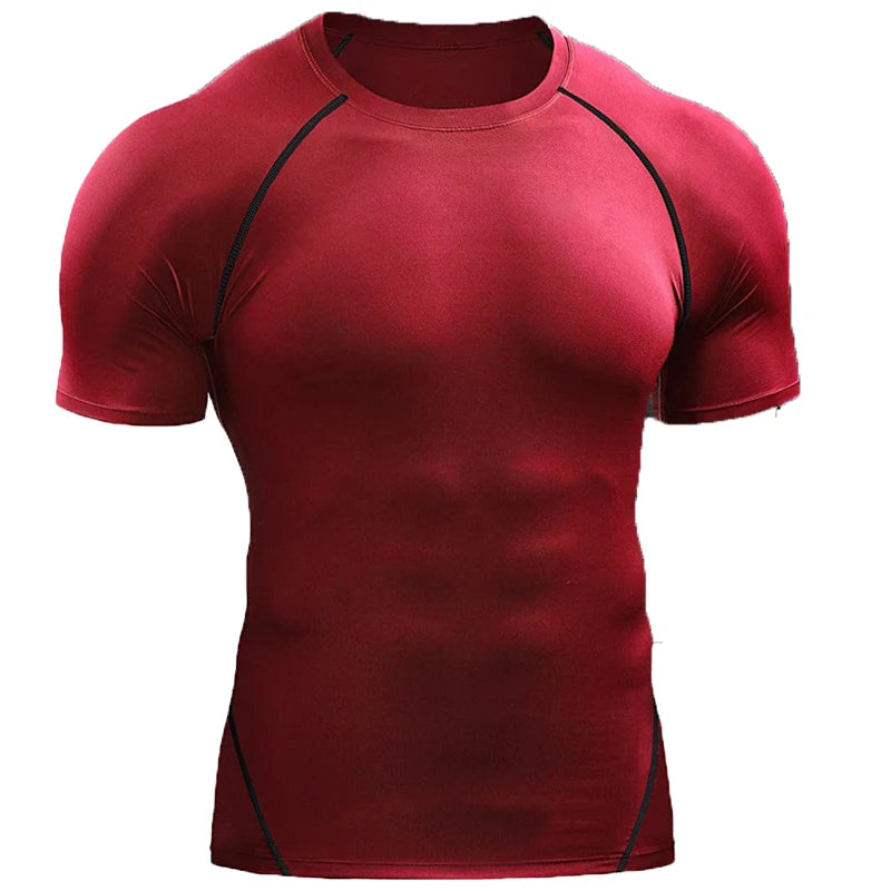 2024 Compression T Shirt Men Summer Sportswear Running T-shirt