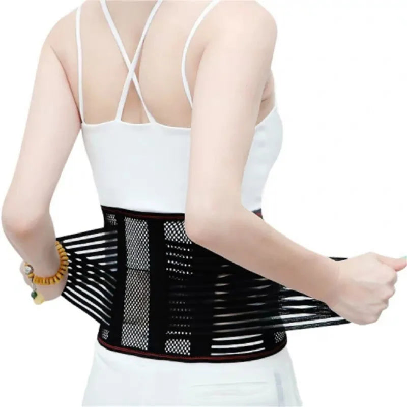 Adjustable Waist Trainer Belt Men Women Lower Back Brace Spine Support