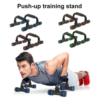 1pair U-shaped Push-up Rack Fitness Equipment Hand Sponge Grip Muscle Training Push Up Bar Chest Home Gym Body Building