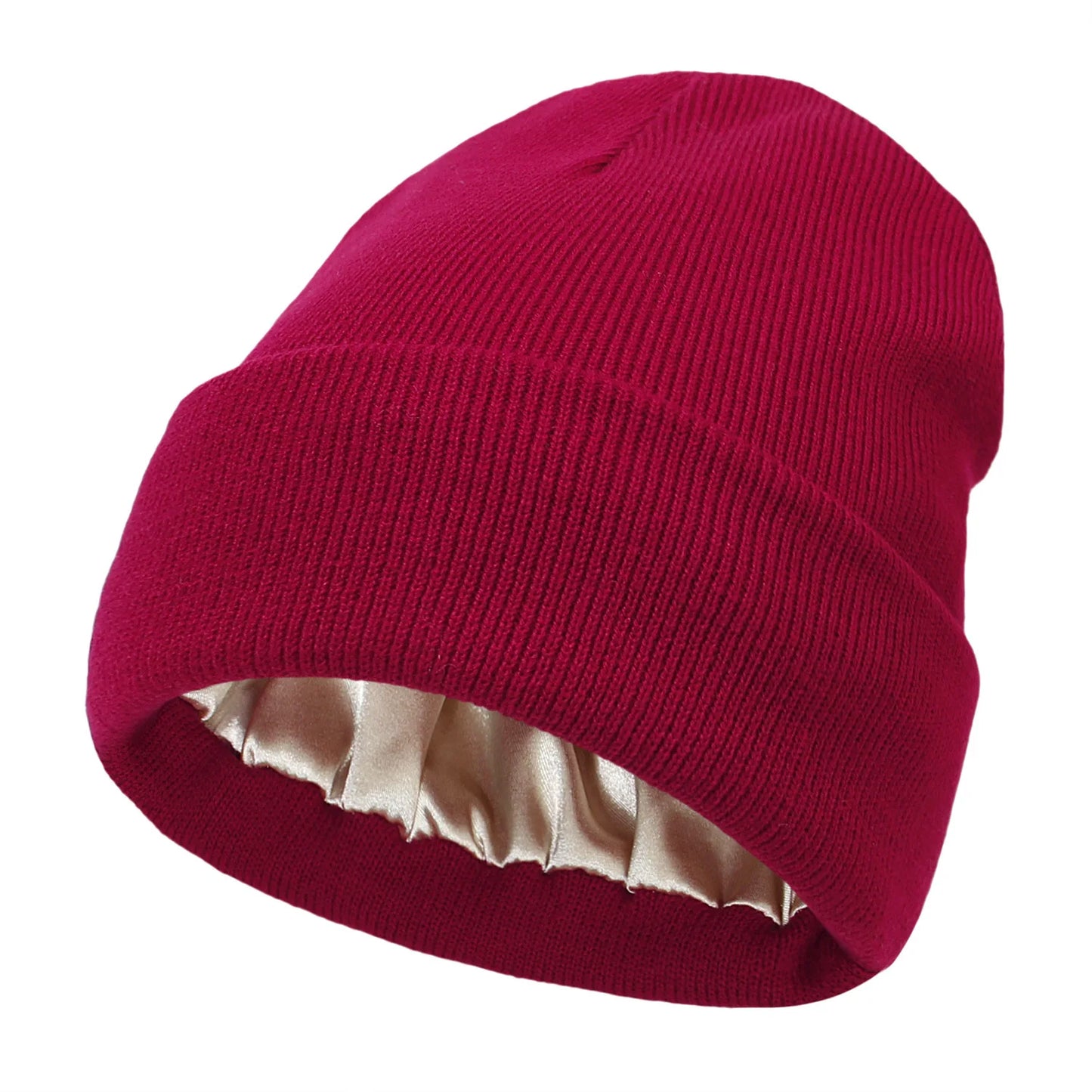 Winter Hat For Women Silk Satin Lined Beanies Chunky Caps Men Warm Fashion Women Bonnet Skullies Caps Male Female Balaclava Hats