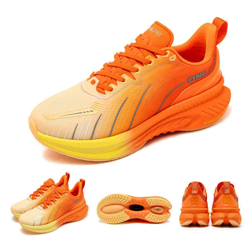 Running Shoes For Men Suitable Heavy Runners Lace Up Sports Women Non-slip Outdoor Athletic Male Sneakers