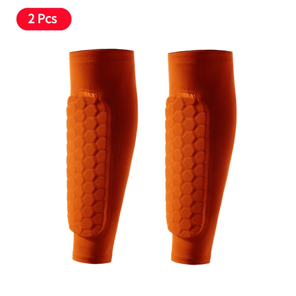 1/2Pcs Sports Soccer Shin Guard Pad For Kids Sleeve Sock Leg Support Football Compression Calf Sleeve Shinguard For Adult Teens