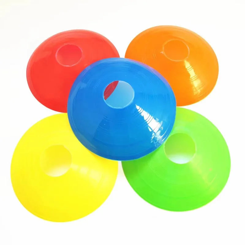 10/50PCS Soccer Disc Cones Set Soccer Training Pro Agility Discs Dish Sport Space Cones Football Training Equipment Ball Game