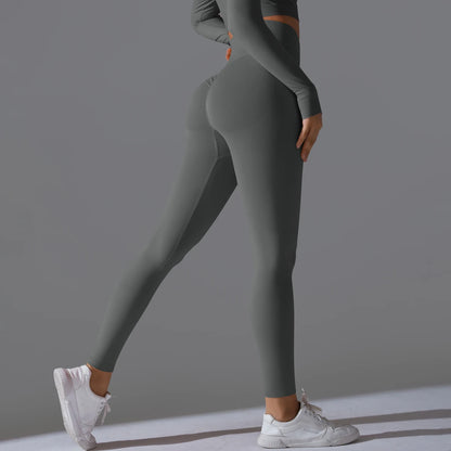 Women's Seamless Yoga Leggings Sexy High Waist Tummy Control SButt Lifting GYM Workout Pants Outdoor Sports Fitness