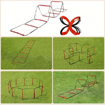 Agility Speed Ladder for Football and Basketball Training - Multifunctional Training Ladder with Benefits of Improved