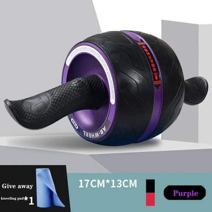 Silent Abdominal Muscle Trainer Ab Roller Abdominal Wheel Home Training Gym Fitness Equipment Roller Automatically Rebounds