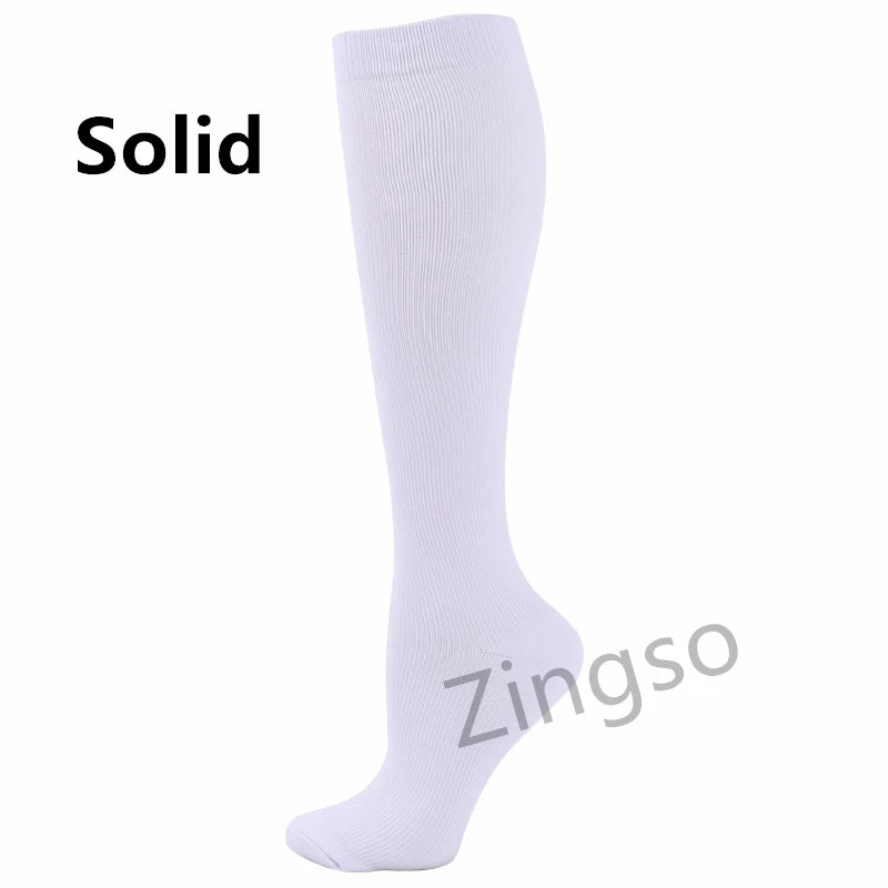 Running Compression Socks Stockings 20-30 mmhg Men Women Sports Socks