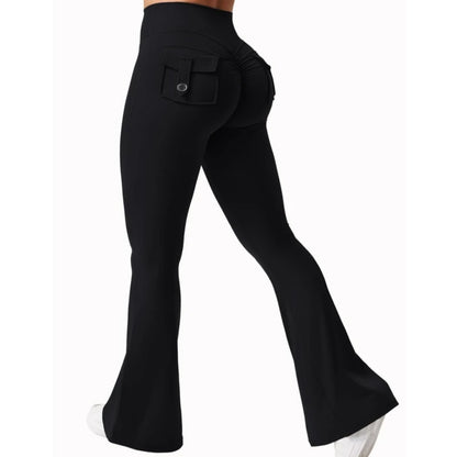 2025 Newest Women Wide Leg High Stretch Yoga Leggings  Compression Fitness Workwear with pockets Yoga Pant ﻿