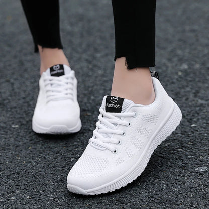 2024 Women Sport Shoes Fashion Platform Sneakers Ladies Spring Winter Flats Running Shoes