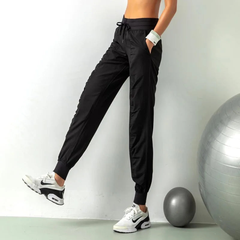 Wrinkle Slimming Fitness Sports Pants WOMEN'S Loose Fitting Leggings