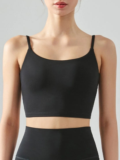 Track free sports bra with chest cushion