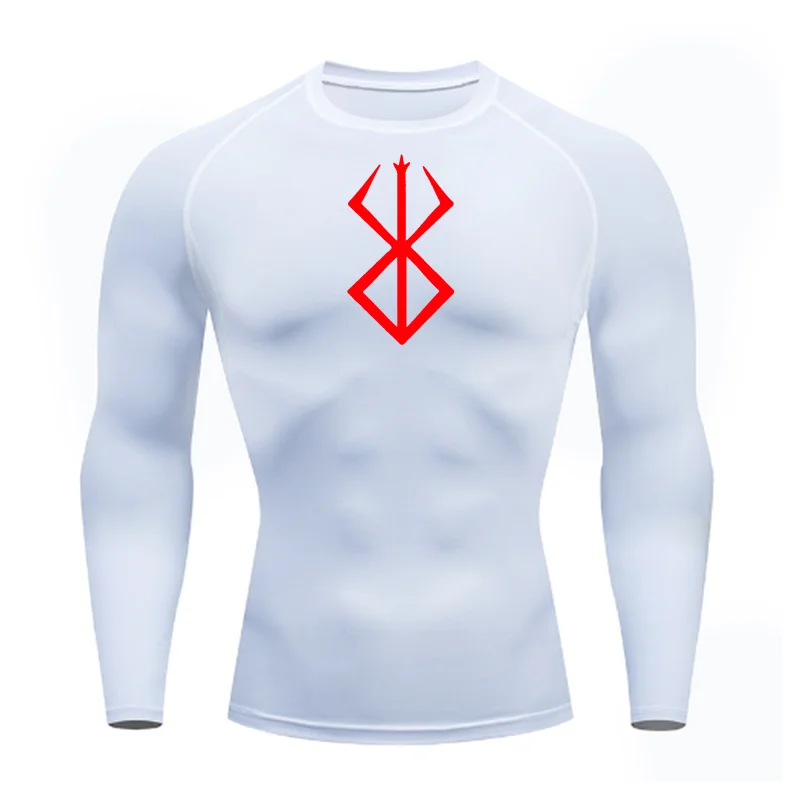 Men's Summer Running T-Shirt Short Sleeve Compression Gym Sports Top Quick Dry Breathable White Black MMA Fitness Clothing