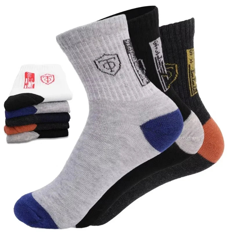 10pairs Breathable Cotton Sports Stockings Men Bamboo Fiber Autumn and Winter Men Socks Sweat Absorption Deodorant Business Sox