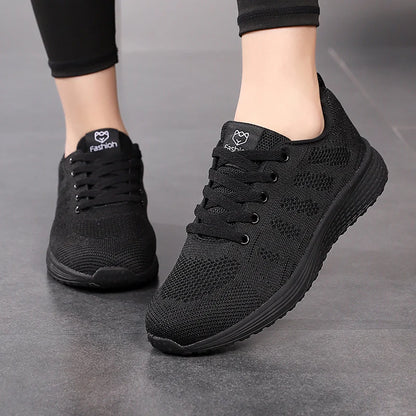 2024 Women Sport Shoes Fashion Platform Sneakers Ladies Spring Winter Flats Running Shoes