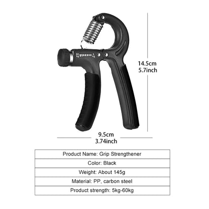 Grip Strengthener Strength Training Hand Exerciser Adjustable 5-60KG Fitness Unisex Finger Rehabilitation Training Hand Grip