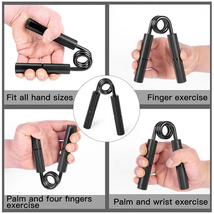 Metal Hand Gripper 50LB-350LB Strengthener Finger Exerciser Grip Strength Muscle Arms Trainer Recovery Wrist Gym Equipment