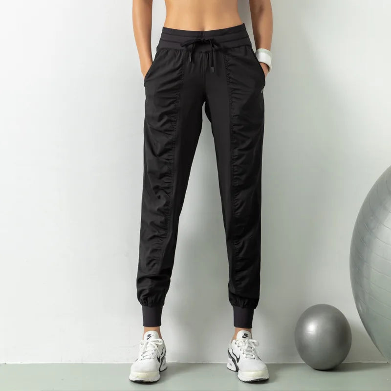 Wrinkle Slimming Fitness Sports Pants WOMEN'S Loose Fitting Leggings