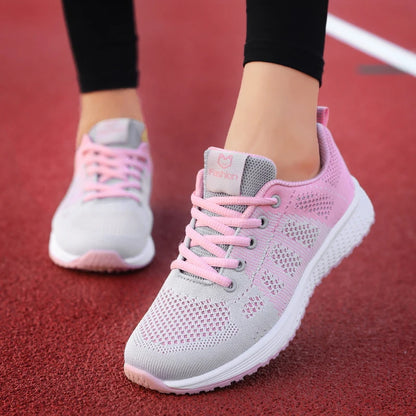 2024 Women Sport Shoes Fashion Platform Sneakers Ladies Spring Winter Flats Running Shoes