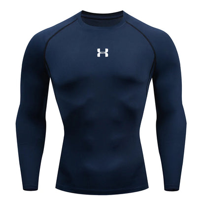 Men Running Compression T-shirt Long sleeves