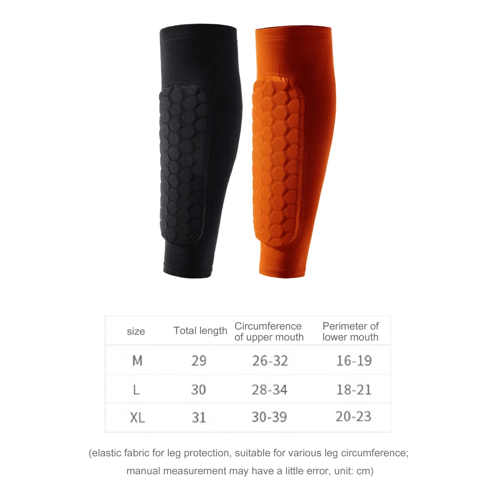 1/2Pcs Sports Soccer Shin Guard Pad For Kids Sleeve Sock Leg Support Football Compression Calf Sleeve Shinguard For Adult Teens