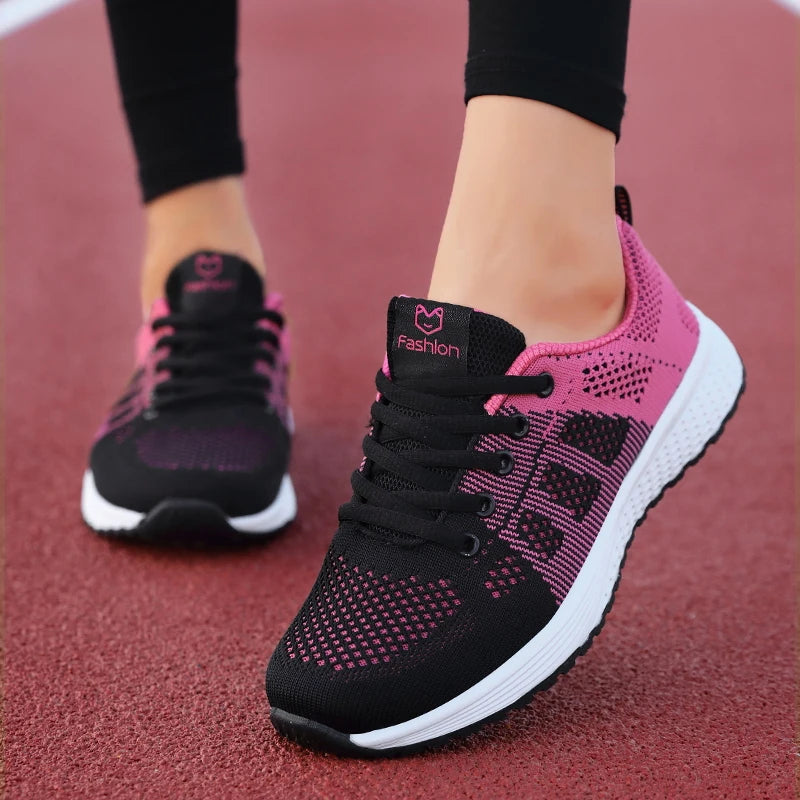 2024 Women Sport Shoes Fashion Platform Sneakers Ladies Spring Winter Flats Running Shoes