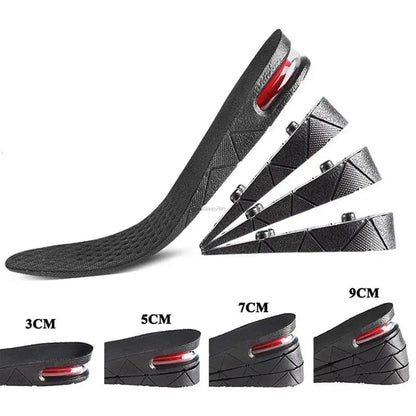 Height Increase Insoles Air Cushion Elevator Shoe Insole Lifts Kits Inserts for Men Women Taller Insoles 3-9cm Variable Height