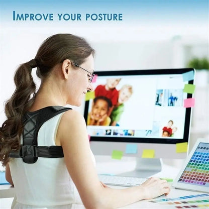 Adjustable Back Shoulder Posture Corrector Belt Clavicle Spine Support