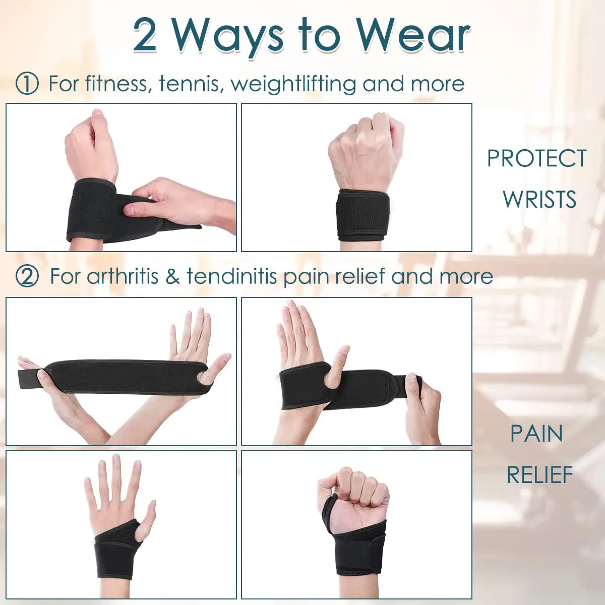 1PC Adjustable Wrist Brace Perfect for Support Wrap Strap Hand Carpal Tunnel Brace