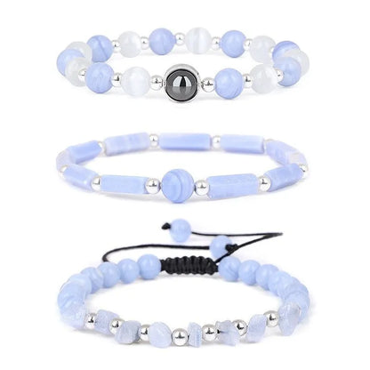 3pcs/Set Body-Purifying Amethyst Bracelet for Weight Loss,