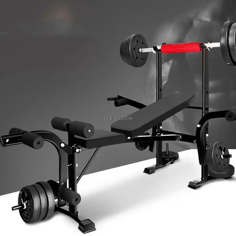 Multifunctional Dumbbell Training Fitness Equipment, Weight Bench Press, Squat Rack, Barbell Bench Press