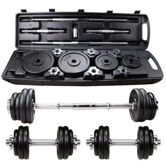 High-quality 15-50kg Painted Dumbbell Set Can Be Turned Into Barbell Household Weight